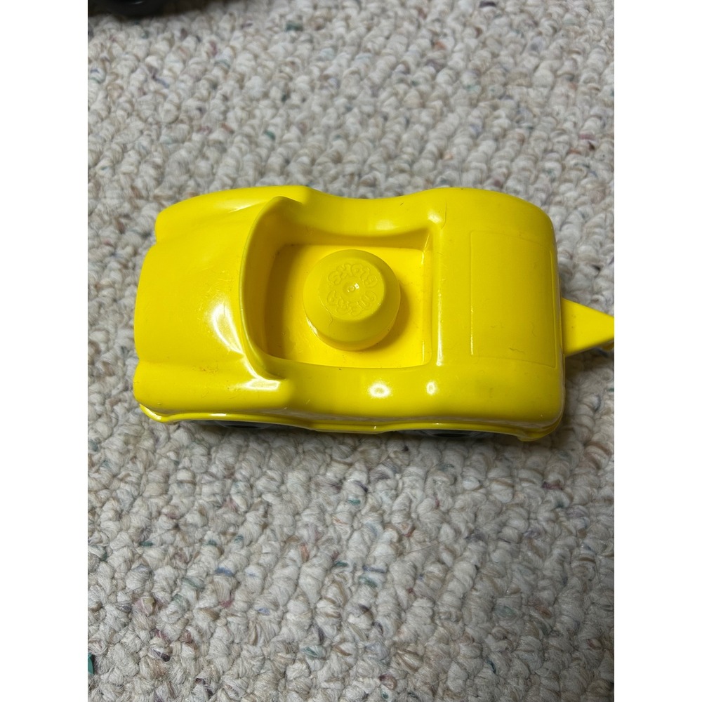 Mega‎ Bloks First Builders Yellow Convertible Car Toy Vehicle with Building Stud